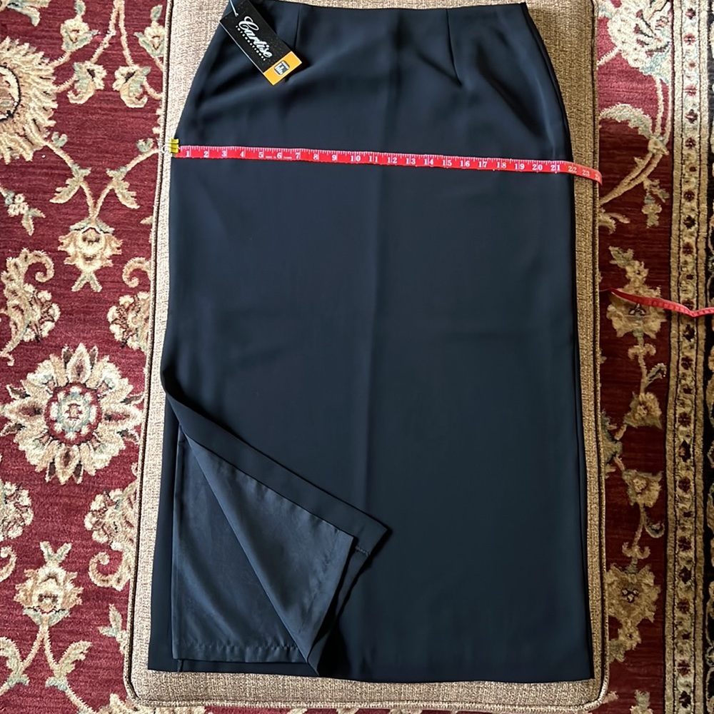 Black A-Line Long Skirt - Picture 13 of 14